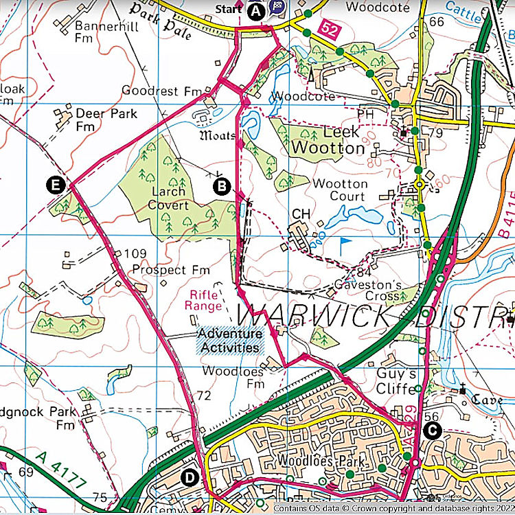 Walk 33 - Leek Wootton - Millennium Way